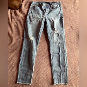Kenneth Cole Light Blue Distressed Skinny Jeans